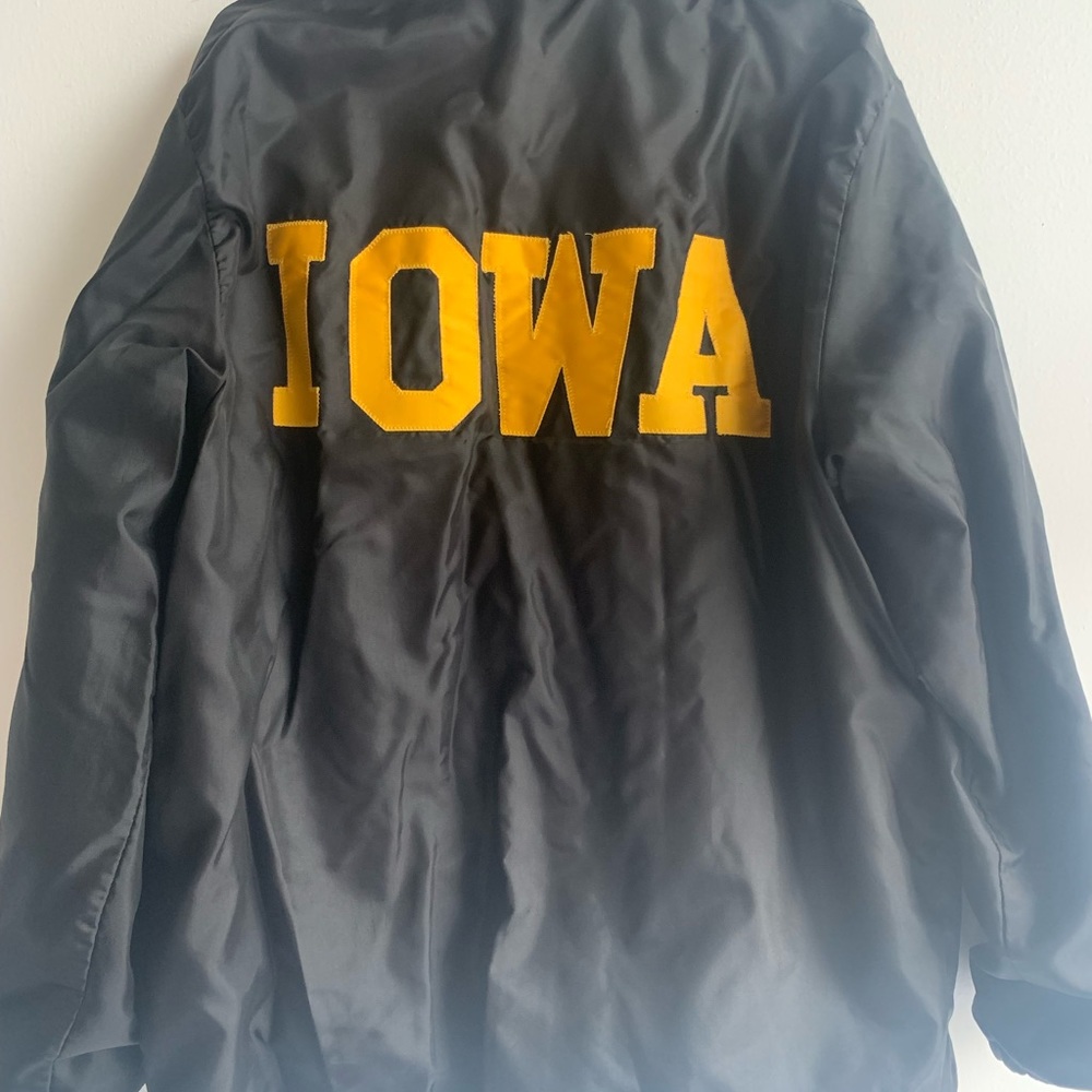 Vintage Iowa Hawkeye Official Sideline Jacket with Button Snaps